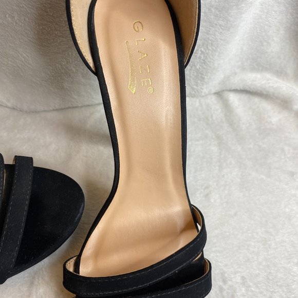 Black Strappy Heels - Picture 2 of 9